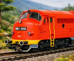 Prodám H0 – Dieselová lokomotiva M61 Nohab MÁV, oranžová, Ep.V / PIKO 52496